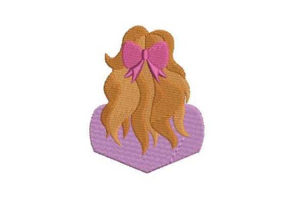 Back of Girl's Head with Hair Bow