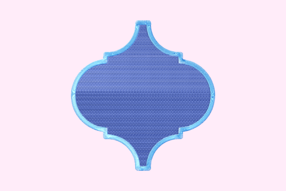 Blue Arabesque Tile