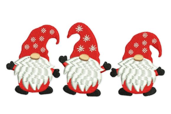 Christmas Mini Gnomes: Charming & Versatile Embroidery