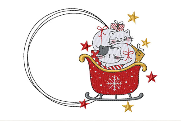 Circle Frame for Monogram Cute
