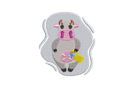 Cow with a Breast Pump