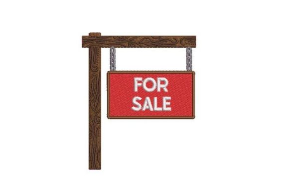 For Sale Sign: A Seasonal Embroidery Workhorse