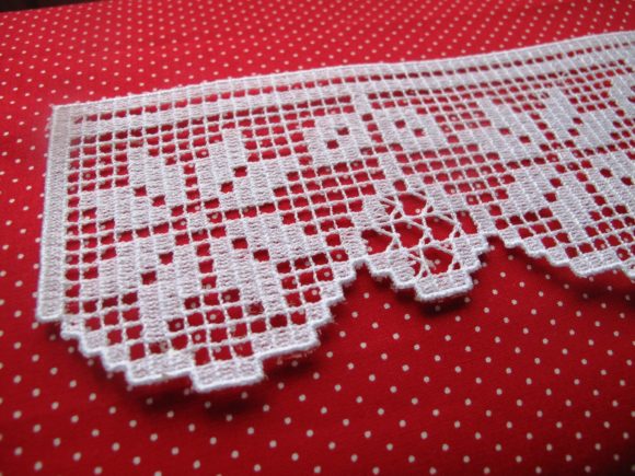 FSL Christmas Poinsettia Lace