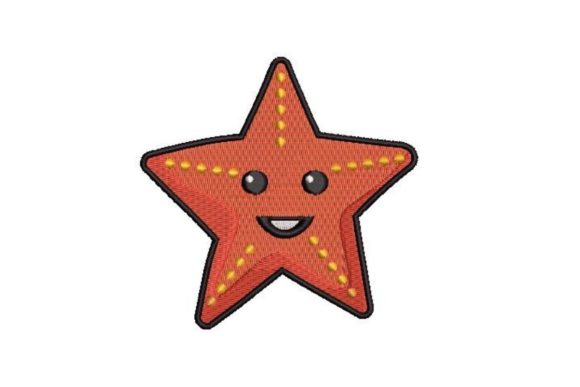 Kawaii Starfish: A Playful, Giftable Embroidery Design