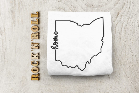 Ohio Home State Outline