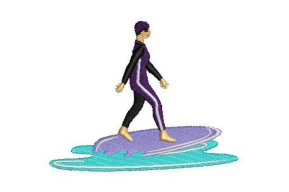 Olympic Surfer: A Beach-Ready Embroidery Design Worth Your Thread