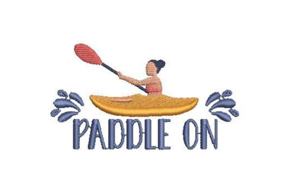 Paddle on: A Thoughtful Embroidery Design for Meaningful Gifts
