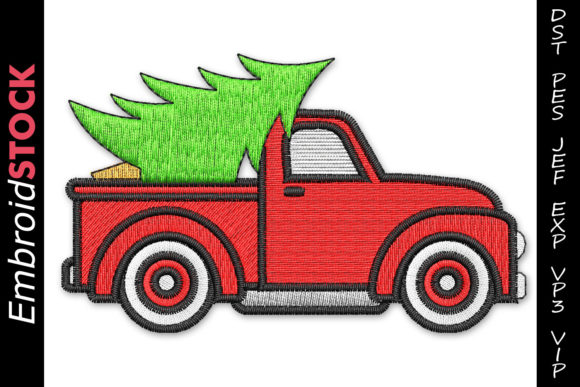 Red Christmas Truck