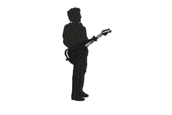 Silhouette of Electric Guitarist
