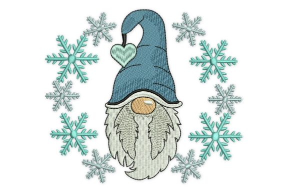 Snowflakes Wreath Gnome