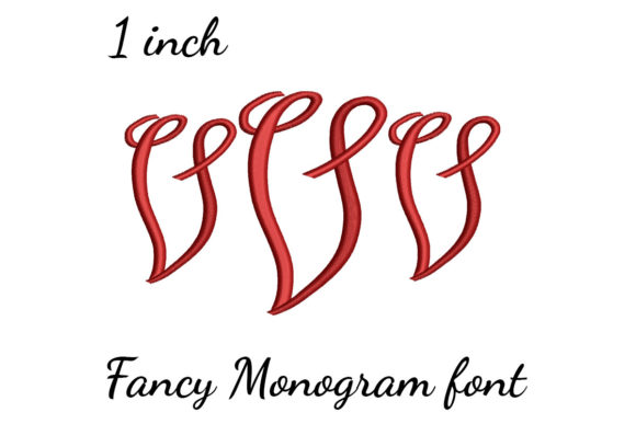 V Monogram Font Fancy